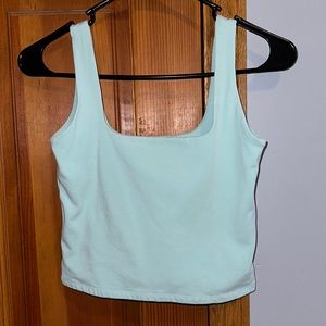 Double lined abercrombie crop tank top